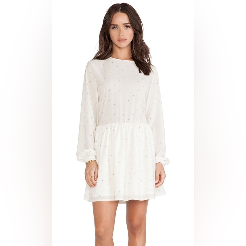 EUC ANINE BING- Loose Fit Ivory Dress. Size S